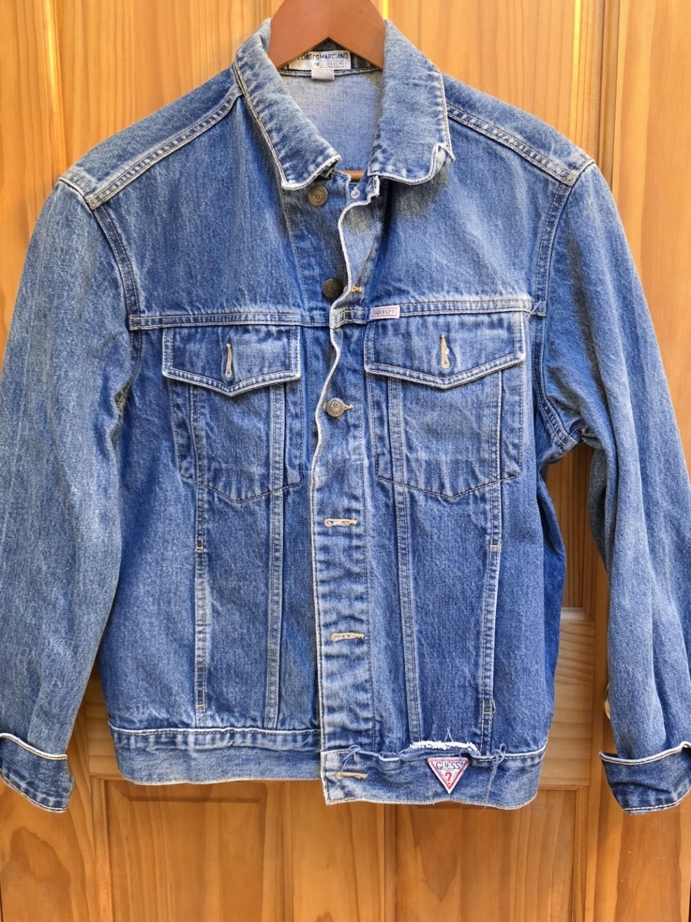 Guess by Marciano Faded Blue Denim Trucker Jacket